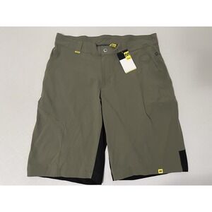 NWT Mavic Men's Red Rock Shorts Size XXL Green Khaki Cycling Trail Mountain Bike